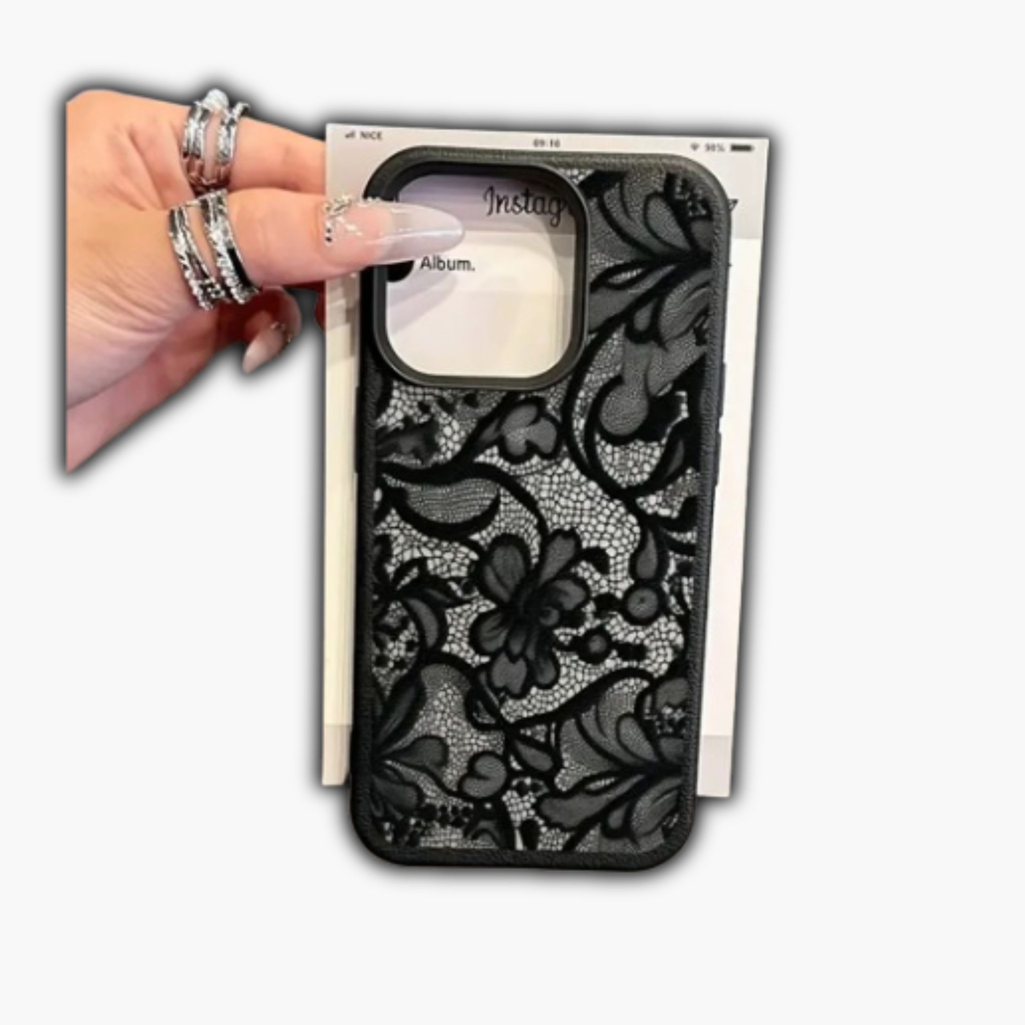 Lace Floral – Lace Effect with Flower Motif 